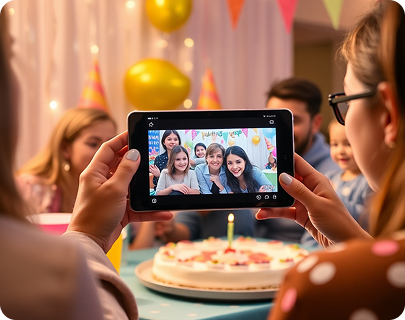 Real people enjoying events with Eventlens