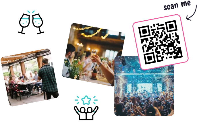 Photos d'événement d'entreprise collectées avec Eventlens