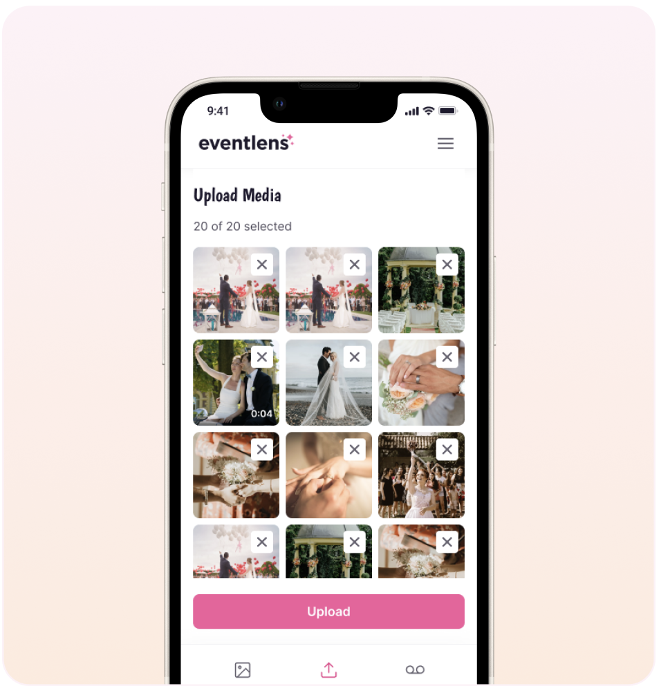 Clean, searchable Eventlens event photo gallery