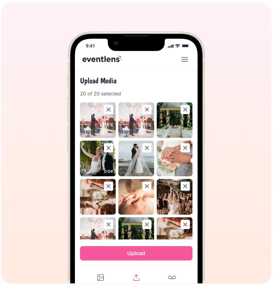 Clean, searchable Eventlens event photo gallery