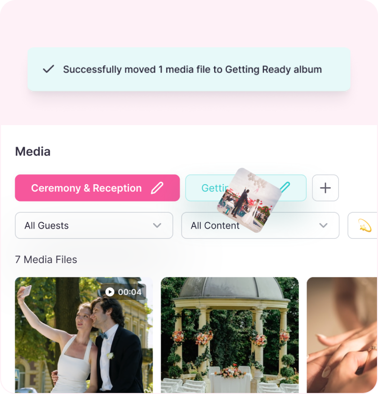 Guest-friendly Eventlens event gallery