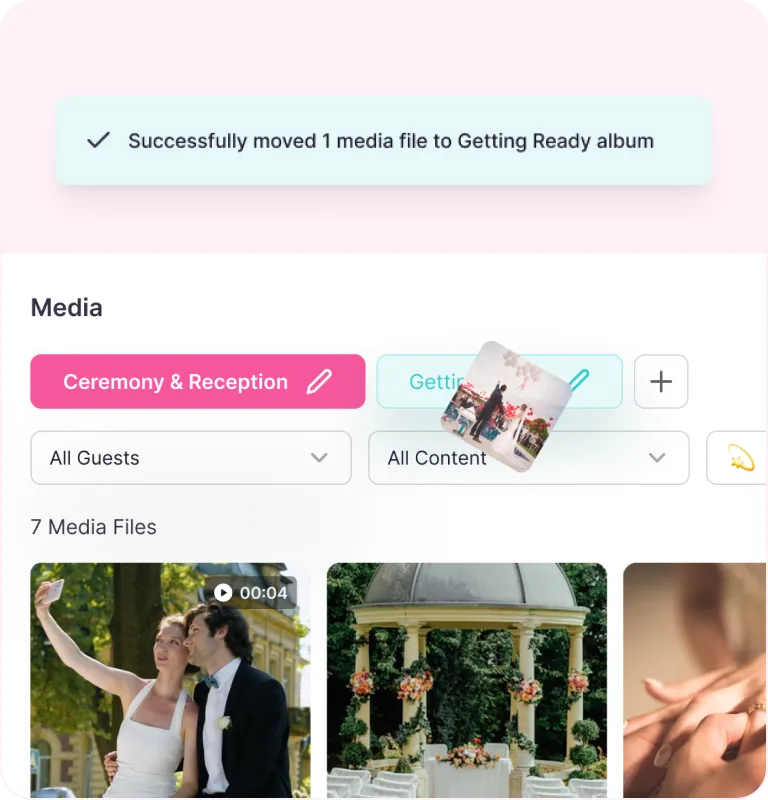 Guest-friendly Eventlens event gallery